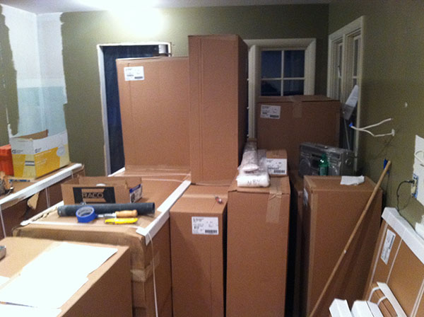 Cabinets Arrive