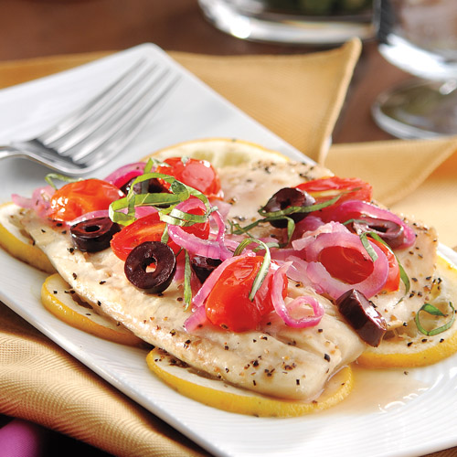 Foil-Baked Mediterranean Tilapia